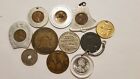 Assorted Encased Coins, Tokens, Medals, Good Luck Charms (E2)