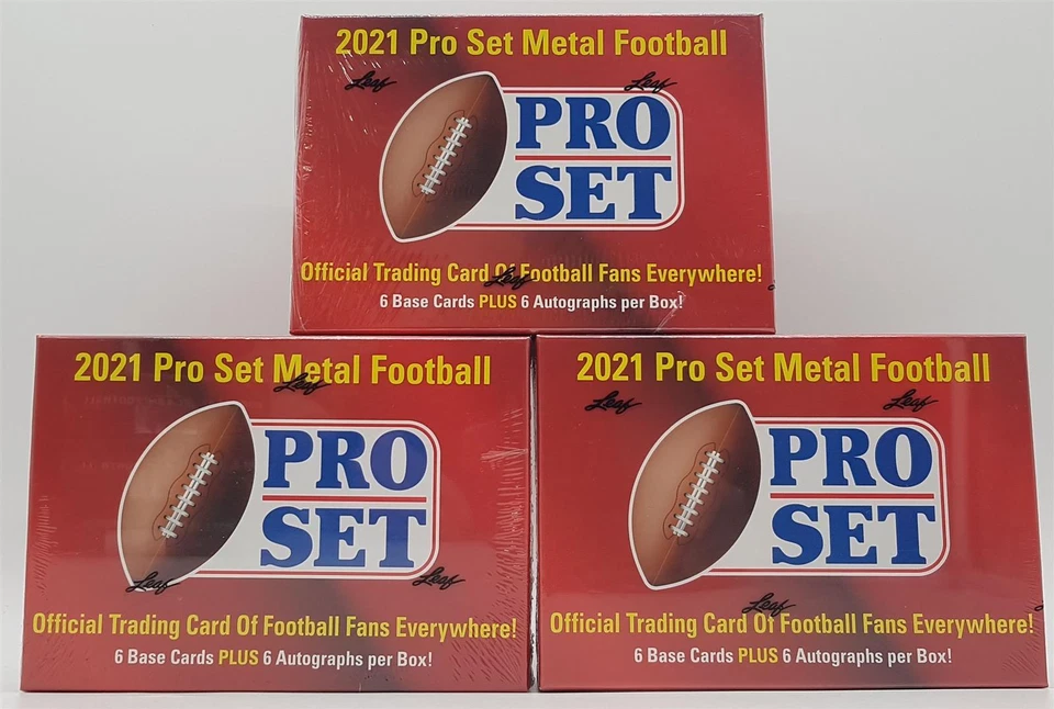 Leaf Sports Trading Card National Football League (NFL) Pro Set Metal Football 2021