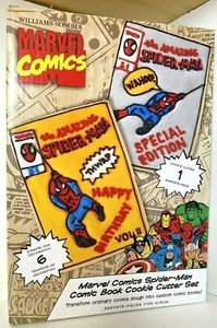 Estampillas de galletas cortadoras de galletas de los cómics de Williams Sonoma Marvel Spiderman nuevas en caja - Imagen 1 de 7