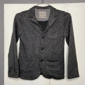 ZARA Boys Wool Jacket Sportcoat Blazer 2 button Age 11-12 Years Gray stretch - Picture 1 of 4