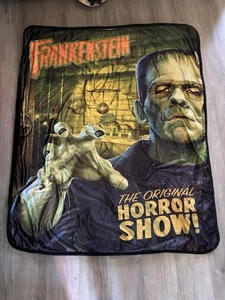 Universal Monsters Frankenstein Licensed Single Sided Poster Fleece Blanket - Picture 1 of 11