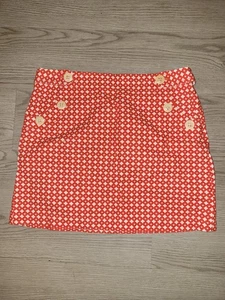 J. Minigonna girocollo retrò preppy accento bottoni foderata 2 - Foto 1 di 11