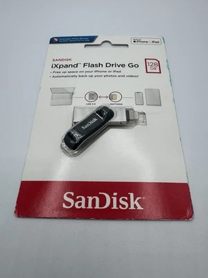 New! Sealed! SanDisk iXpand SDIX60N-128G-AN6NE 128GB Flash Drive - Image 1 of 2