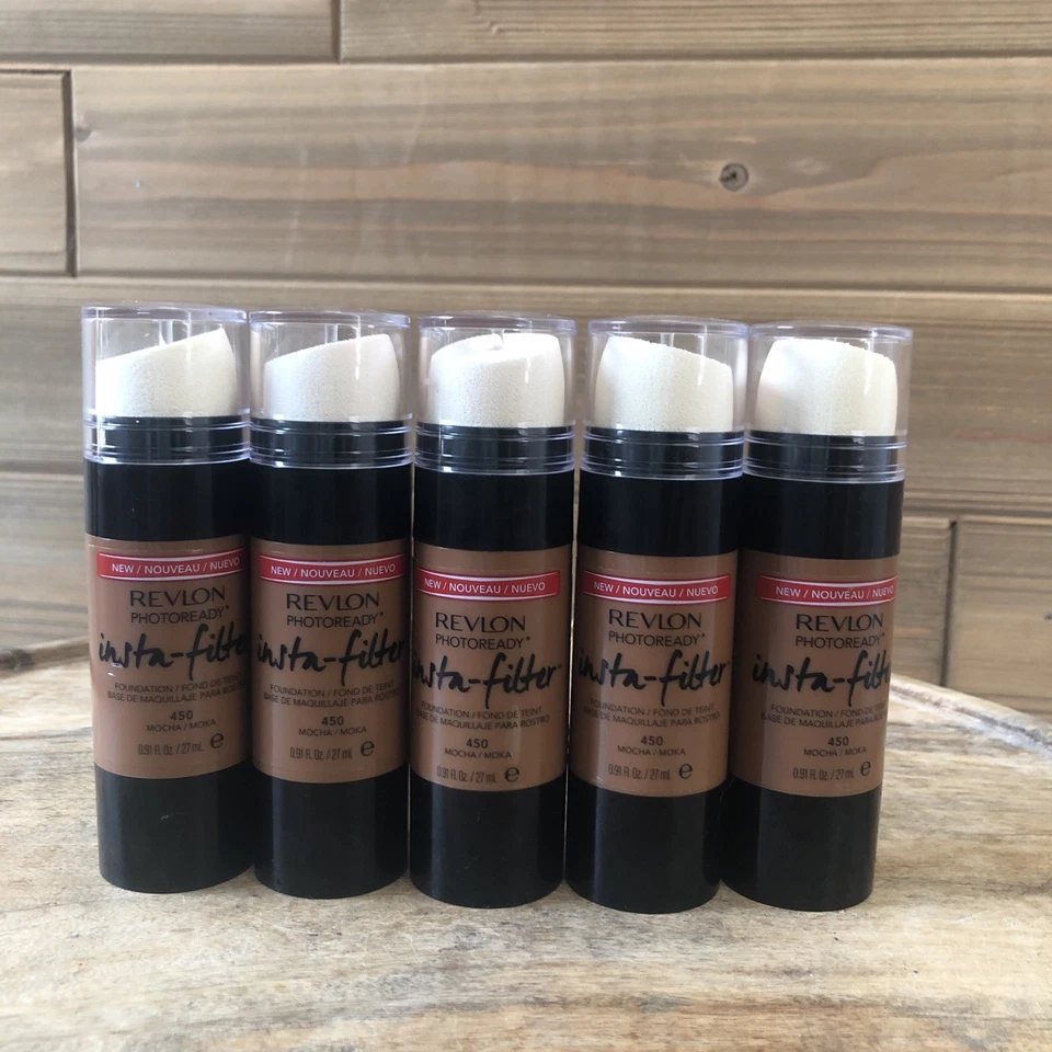 (5) REVLON PHOTOREADY INSTA-FILTER FOUNDATION 450 MOCHA 0.91oz - Image 1 of 4