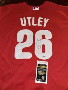 Chase Utley Phillies Signed Autographed Jersey New JSA - Picture 1 of 5