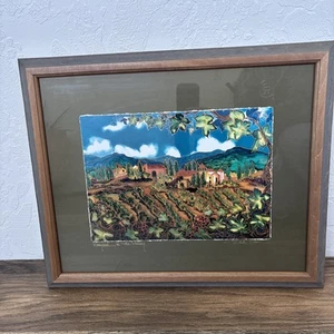 Linda Pirri Studio Art Print Vineyard In The Valley Signed Award Winner - Picture 1 of 4