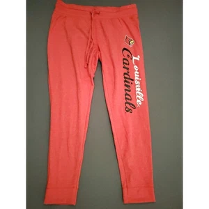 Felpa Louisville Cardinals UofL donna grande L jogger vita media pull on rossa - Foto 1 di 11