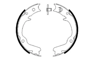 Bosch 0986487681 Hand Brake Shoes Set Fits Subaru Impreza 1992-2000 26298AA2 - Picture 1 of 1