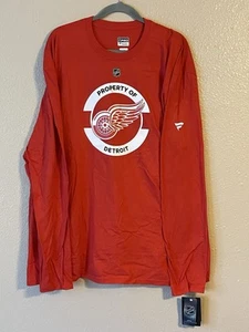 Men’s 3XL NWT Detroit Red Wings Fanatics Authentic Pro Core Long Sleeve T-Shirt - Picture 1 of 8