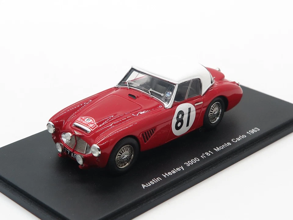 Austin Healey 3000 n° 81 Monte Carlo 1963   -  1:43 SPARK S0809 - Immagine 1 di 4