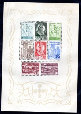 PORTUGAL 1940 WORLD EXHIBITION SOUVENIR SHEET SC. #594a MINT NEVER HINGED - Image 1 of 2