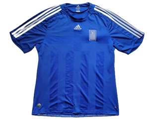 Greece 2008 2009 Away Football Shirt Soccer Jersey Adidas Size XL Men Blue - Picture 1 of 8