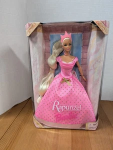 Raperonzolo abito rosa e oro glitter bambola Barbie 1999 Mattel 26757 - Foto 1 di 6