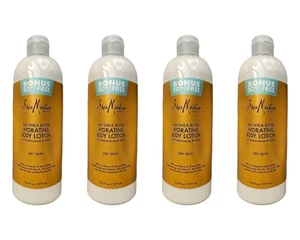 Loción corporal hidratante de manteca de karité cruda hidratante Shea Moisture paquete de 4 19,5 oz. - Imagen 1 de 4