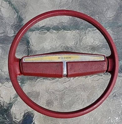 1974 1975 1976 Buick Lasabre Lasaber Red Steering Wheel 9756078 - Image 1 of 4