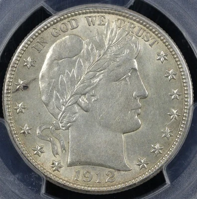 Medio dólar de peluquero 1912-D 50c graduación profesional MS 62 Foto 1 de 4