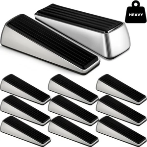 Tope de puerta de metal de 10 piezas tope de puerta de alta resistencia cuña tapones de puerta de goma para hacer... - Imagen 1 de 7