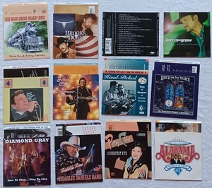 ⭐️⭐️⭐️ CD Jewel Case Booklets Cover Art COUNTRY MUSIC LOT (no discs or plastic) - Foto 1 di 1