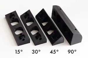 Cunei di montaggio angolare premium per Eufy E340 - 15°, 30°, 45°, 90° - Nero/Bianco - Foto 1 di 1