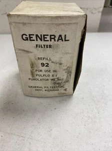 General Filter # 92 Refill - for Fulflo B-4, Purolator PF-2002 - Picture 1 of 5