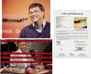 Bill Gates signiert signiert ""MICROSOFT"" 8X10 FOTO - EXAKTER BEWEIS - JSA LOA COA - Bild 1 von 5