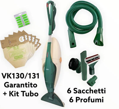FOLLETTO VK130 VK131 SPAZZOLA HD13 CON TUBO KIT ACCESSORI 6 SACCHETTI 6 PROFUMI - Immagine 1 di 4