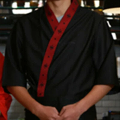 Happi Sushi Chef Coat Serving Short Kimono Sushi Chef Jacket  Hotel Uniform Hot - Image 1 of 2