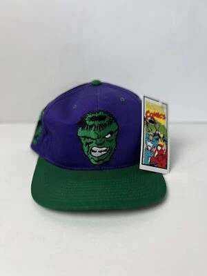 Gorra gorra vintage años 90 Hulk American Needle Blockhead Snapback Marvel nueva con etiquetas Foto 1 de 4