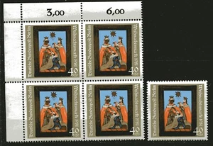 ALLEMAGNE 1981, BERLIN - ADORATION DE NOËL DU MAGGI, Scott 9NB186 X 5, MNH - Photo 1/1