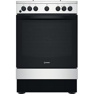 Indesit 60cm Dual Fuel Cooker - Silver IS67G5PHX