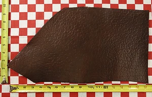 HORWEEN BROWN CHROMEXCEL ROUGHNECK PRINT LEATHER HIDE 6 oz. 17"x9" 1st. QLTY - Picture 1 of 7
