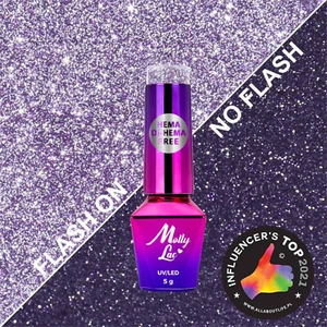 Hybrid-Lack Molly Lac Flashing Lights Nr. 615 "Queencess" 5 ml, HEMA-frei - Bild 1 von 10