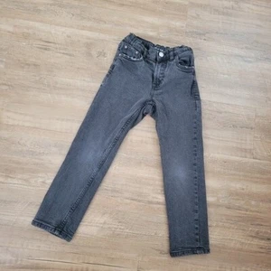 Zara Kids Straight Fit Denim Black Jeans Size 8 - Picture 1 of 4