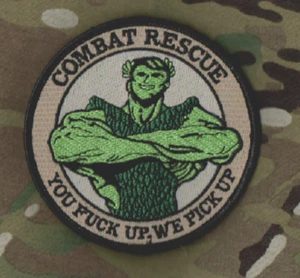 US JSOC AFSOC COMBAT RESCUE PEDRO PJ MEDEVAC vêlkrö PATCH: Green Giant Pick Up - Picture 1 of 12