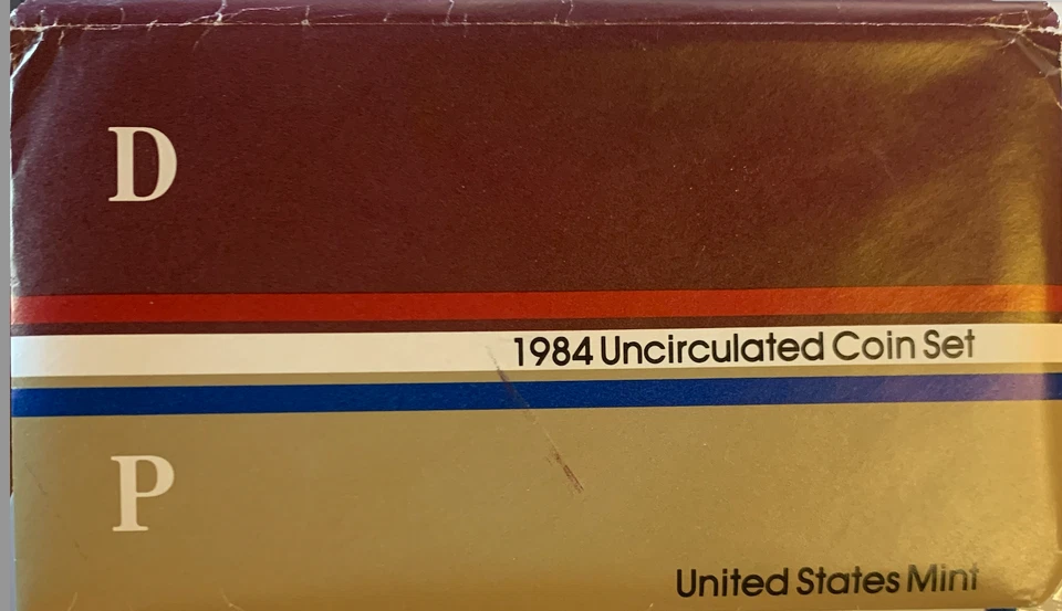 1984 United States Mint Uncirculated 12-Coin Set - Denver and Philadelphia Mint - Image 1 of 4