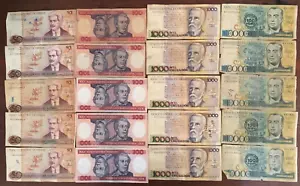 Lotto 20 Banconote cartacee Brasile - A5124054311A - Foto 1 di 10