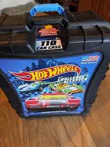 Hot Wheels Challenge Accepted 110 Car Storage Case w/ Retractable Handle Wheels - Picture 1 of 4