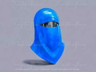 Capacete azul real imperial capacete guarda real capacete cosplay presente de Halloween - Imagem 1 de 4