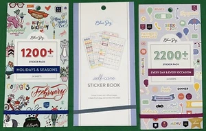 Bundle of 15 Blue Sky Sticker Books (Self Care, Holidays & Seasons, More) - Picture 1 of 7