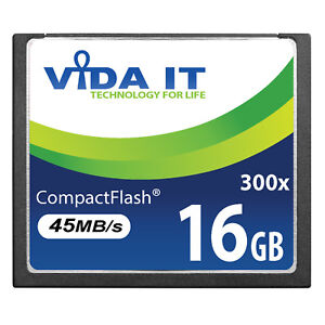 VIDA 16GB Compact Flash CF Memory Card High Speed 45MB/s For SLR Digital Camera