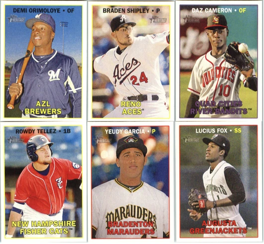 2016 Topps Heritage Minor League - Base Cards - Pick From Minors Card #'s 1-200 - Image 1 of 1