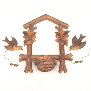 Cuckoo Clock Frame - Animated Clock Birds in Nest Frame with Two Birds - FL149 - Picture 1 of 2