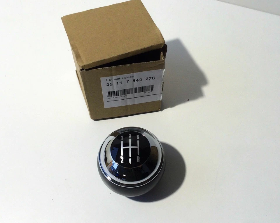 MINI COOPER R50 R52 5-SPEED MANUAL GEARSHIFT KNOB 25117542278 NEW - Image 1 of 3