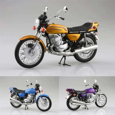 1/12 Scale Motorcycle AOSHIMA kawasaki 750SS MACH IV Diecast Alloy Model Gift - Image 1 of 4