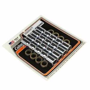 CUSTOM PUSHROD COVER KIT (Chrome) Harley Sportster Ironhead XL 1957-85 . 7134-8 - Bild 1 von 3