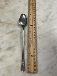 Vajilla de repuesto vintage Wm Rogers 1940 Desire placa de plata cuchara de té helada - Imagen 1 de 4