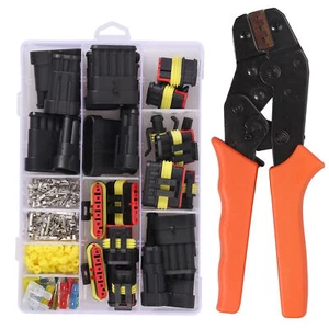 1-6Pin Electrical Wire Connector Waterproof Mini Blade Fuses & Terminal Crimper - Picture 1 of 11