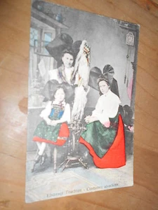 Feldpostkarte 1917 Elsässer Trachten - Bild 1 von 2