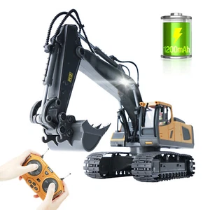 1/20 Remote Control Excavator Construction 11CH RC Excavator for Kids Gifts Y5B8 - Picture 1 of 14