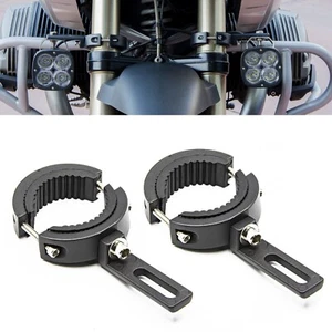 2 Motorrad Zusatzscheinwerfer Halter 38-60mm METALL Plug&Play Universal - Bild 1 von 14